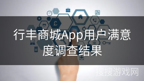 行丰商城App用户满意度调查结果