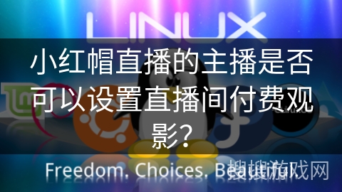 小红帽直播的主播是否可以设置直播间付费观影？