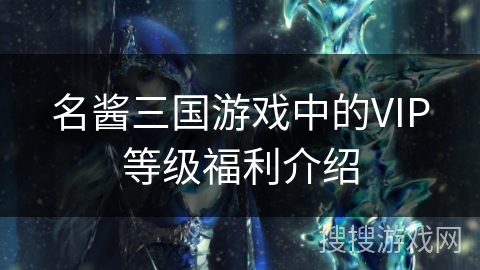名酱三国游戏中的VIP等级福利介绍