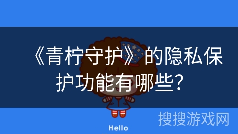 《青柠守护》的隐私保护功能有哪些？