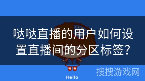 哒哒直播的用户如何设置直播间的分区标签？