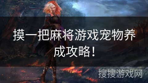 摸一把麻将游戏宠物养成攻略！