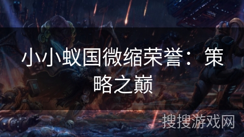 小小蚁国微缩荣誉：策略之巅