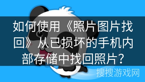 如何使用《照片图片找回》从已损坏的手机内部存储中找回照片？