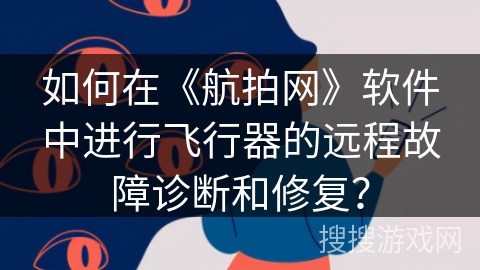 如何在《航拍网》软件中进行飞行器的远程故障诊断和修复？