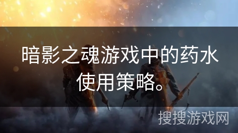 暗影之魂游戏中的药水使用策略。