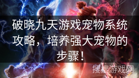 破晓九天游戏宠物系统攻略，培养强大宠物的步骤！