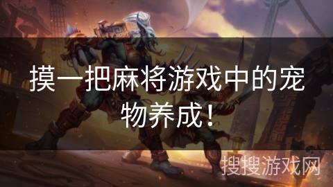 摸一把麻将游戏中的宠物养成! 摸一把麻将游戏中的宠物养成!