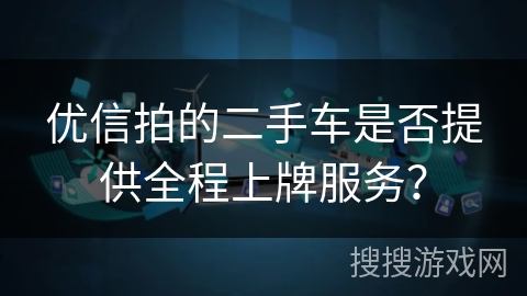 优信拍的二手车是否提供全程上牌服务？