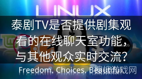 泰剧TV是否提供剧集观看的在线聊天室功能，与其他观众实时交流？