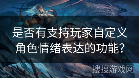 是否有支持玩家自定义角色情绪表达的功能？