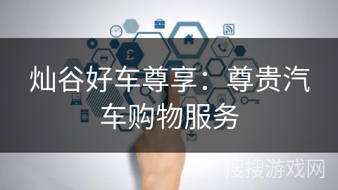 灿谷好车尊享:尊贵汽车购物服务 灿谷好车尊享:尊贵汽车购物服务