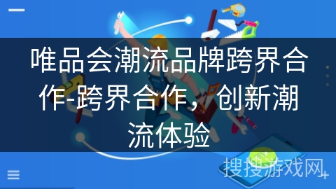 唯品会潮流品牌跨界合作-跨界合作，创新潮流体验