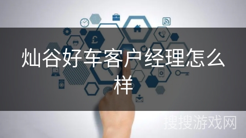灿谷好车客户经理怎么样
