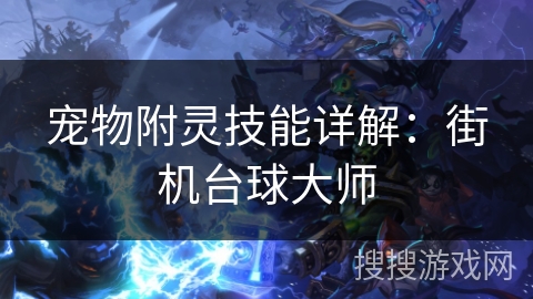 宠物附灵技能详解:街机台球大师 宠物附灵技能详解:街机台球大师