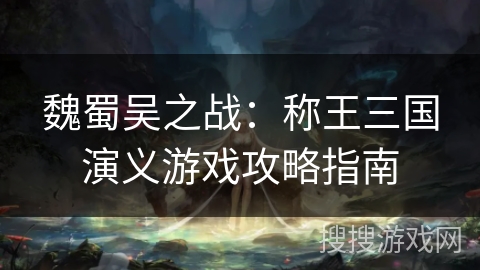 魏蜀吴之战:称王三国演义游戏攻略指南 魏蜀吴之战:称王三国演义游戏攻略指南