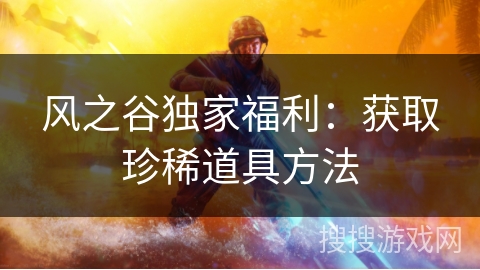 风之谷独家福利:获取珍稀道具方法 风之谷独家福利:获取珍稀道具方法