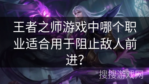 王者之师游戏中哪个职业适合用于阻止敌人前进？