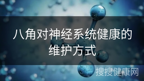 八角对神经系统健康的维护方式