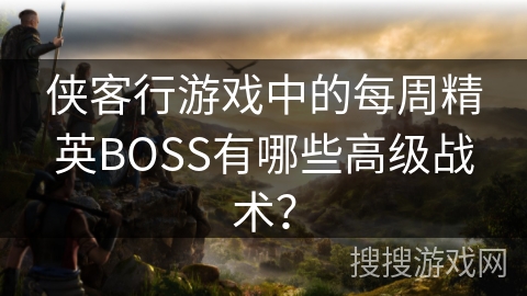 侠客行游戏中的每周精英BOSS有哪些高级战术？