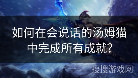 如何在会说话的汤姆猫中完成所有成就？