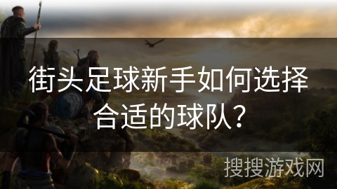 街头足球新手如何选择合适的球队? 街头足球新手如何选择合适的球队?