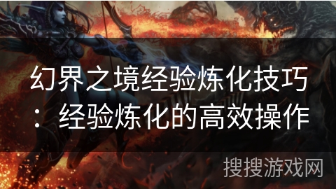 幻界之境经验炼化技巧：经验炼化的高效操作