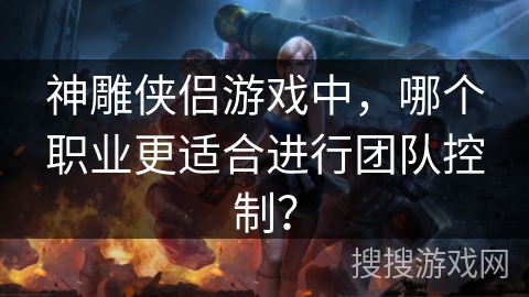 神雕侠侣游戏中,哪个职业更适合进行团队控制?