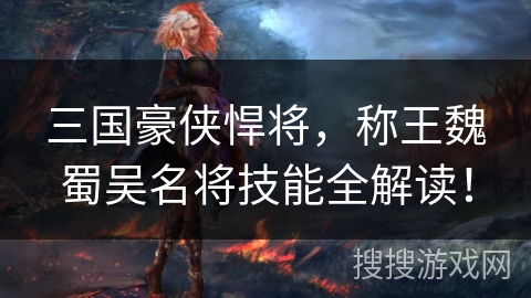 三国豪侠悍将，称王魏蜀吴名将技能全解读！