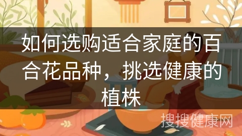 如何选购适合家庭的百合花品种，挑选健康的植株