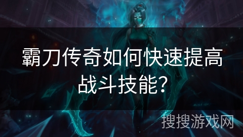 霸刀传奇如何快速提高战斗技能?