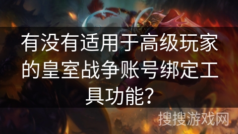 有没有适用于高级玩家的皇室战争账号绑定工具功能？