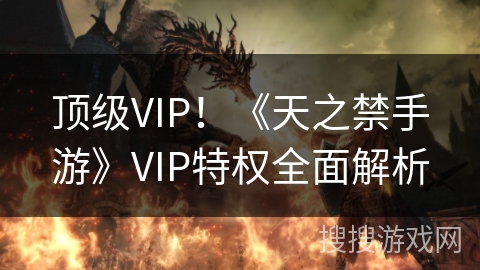 顶级VIP！《天之禁手游》VIP特权全面解析