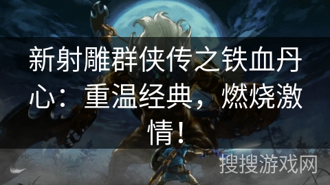 新射雕群侠传之铁血丹心:重温经典,燃烧激情! 新射雕群侠传之铁血丹心:重温经典,燃烧激情!