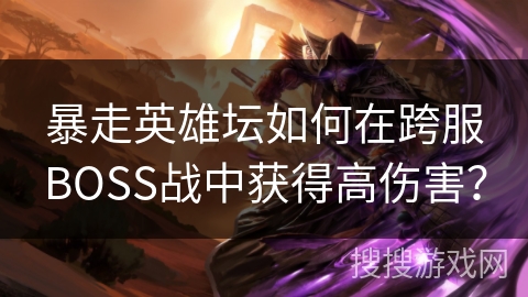 暴走英雄坛如何在跨服BOSS战中获得高伤害？