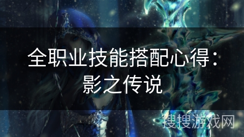 全职业技能搭配心得:影之传说 全职业技能搭配心得:影之传说