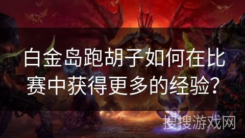 白金岛跑胡子如何在比赛中获得更多的经验？