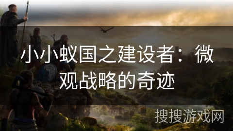 小小蚁国之建设者:微观战略的奇迹 小小蚁国之建设者:微观战略的奇迹