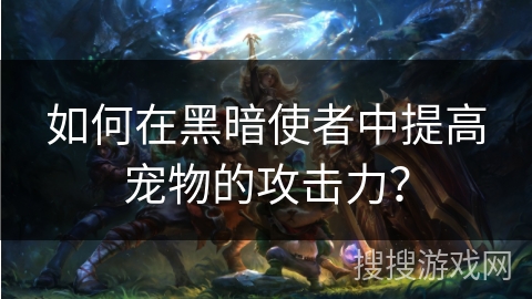 如何在黑暗使者中提高宠物的攻击力?