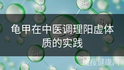 龟甲在中医调理阳虚体质的实践