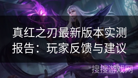 真红之刃最新版本实测报告：玩家反馈与建议