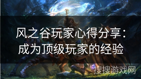风之谷玩家心得分享:成为顶级玩家的经验 风之谷玩家心得分享:成为顶级玩家的经验
