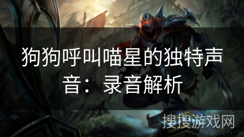 狗狗呼叫喵星的独特声音：录音解析