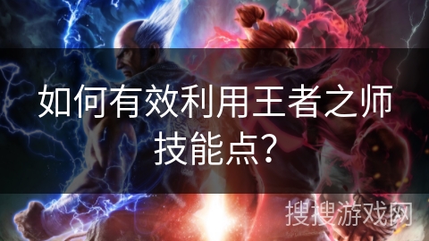 如何有效利用王者之师技能点？