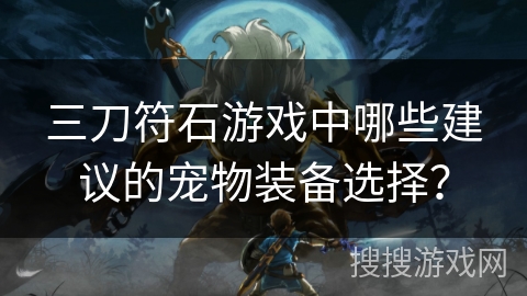 三刀符石游戏中哪些建议的宠物装备选择? 三刀符石游戏中哪些建议的宠物装备选择?