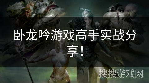 卧龙吟游戏高手实战分享！
