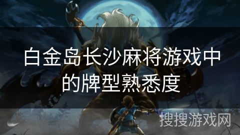 白金岛长沙麻将游戏中的牌型熟悉度