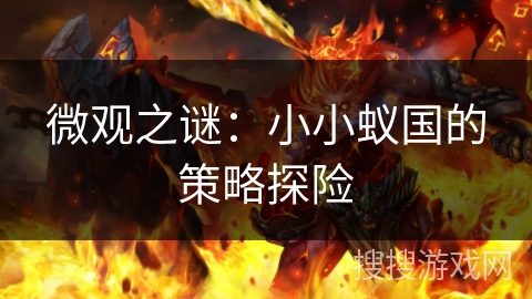微观之谜:小小蚁国的策略探险 微观之谜:小小蚁国的策略探险