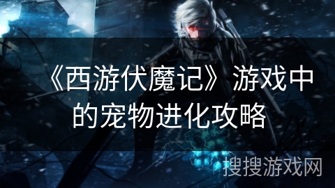 《西游伏魔记》游戏中的宠物进化攻略 《西游伏魔记》游戏中的宠物进化攻略