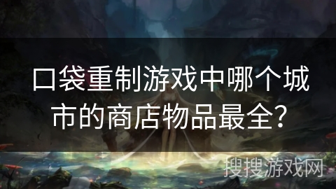 口袋重制游戏中哪个城市的商店物品最全？